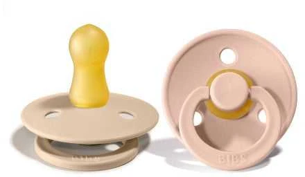 BIBS 6-18 mėn. čiulptukai COLOUR, 2 vnt., Vanilla/Blush