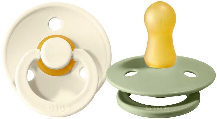 Mam Baby BIBS 6-18 mėn. čiulptukai COLOUR, 2 vnt., Sage/Ivory