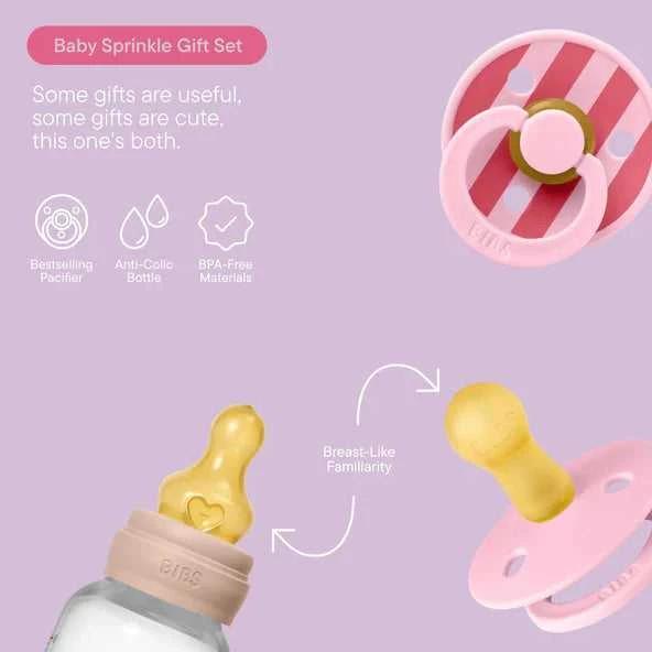 BIBS dovanų rinkinys kūdikiui Baby Sprinkle Gift Set Blush