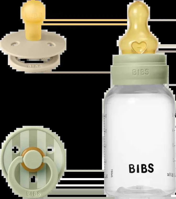 BIBS dovanų rinkinys kūdikiui Baby Sprinkle Gift Set Sage
