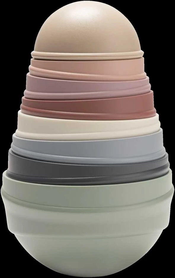 BIBS lavinamasis žaislas svyrantis bokštas Pastel Rainbow