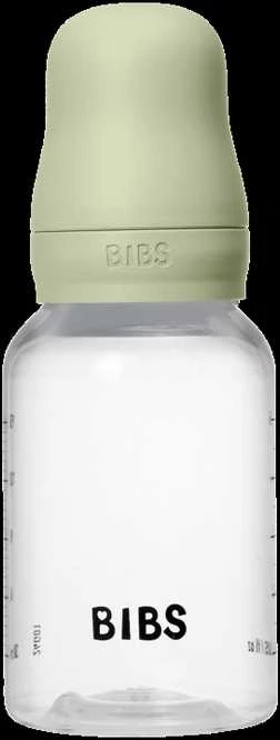 Nuk BIBS plastikinis buteliukas nuo dieglių 150 ml (Sage) pilnas komplektas