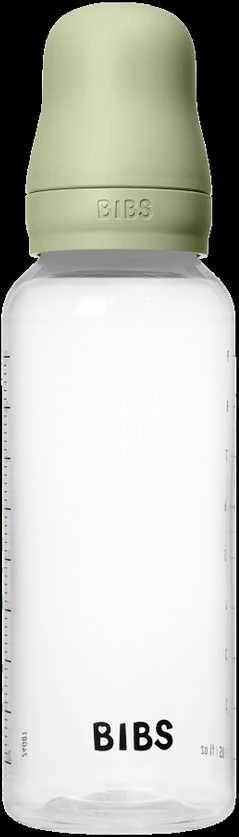 Nuk BIBS plastikinis buteliukas nuo dieglių 270 ml (Sage) pilnas komplektas