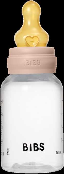 Nuk BIBS plastikinis buteliukas nuo dieglių 150 ml (Blush) pilnas komplektas