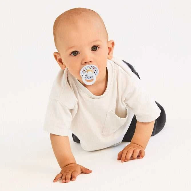 BIBS Studio Collection Polka Dots čiulptukų rinkinys 1 dydis (0 - 6 mėn.) Polkadot Baby Mėlyna / Steel Mėlyna