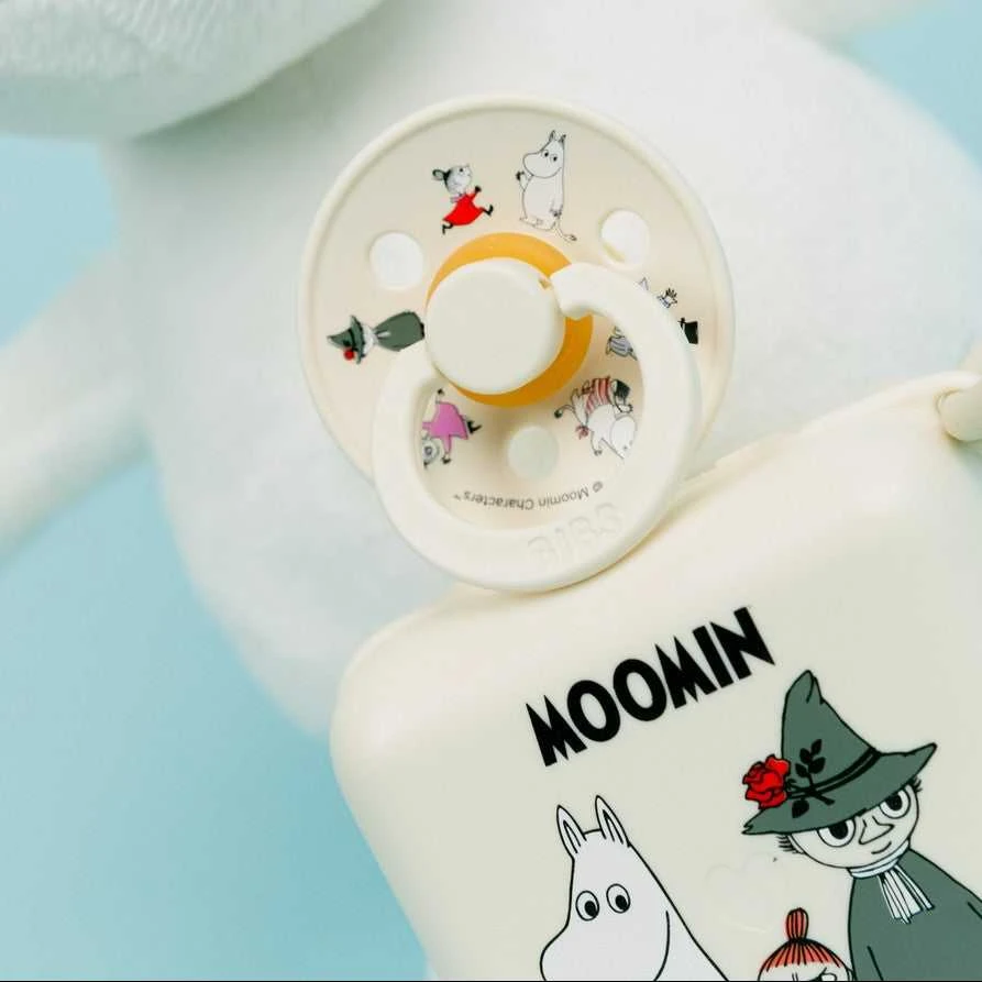 Mam Baby BIBS x MOOMIN čiulptukų rinkinys 1 dydis (0 - 6 mėn.) Friends-ivory-mix