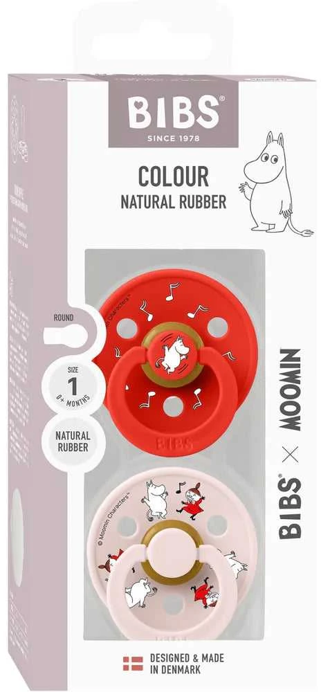 Mam Baby BIBS x MOOMIN čiulptukų rinkinys 1 dydis (0 - 6 mėn.) Dancing candy apple mix