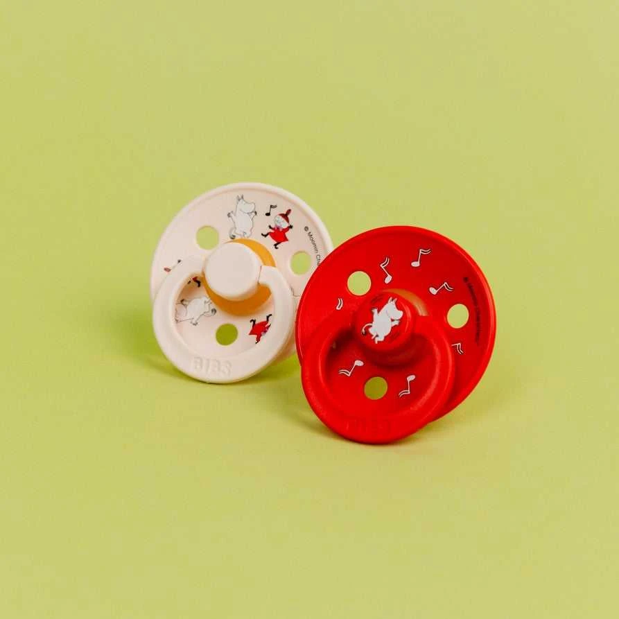 Mam Baby BIBS x MOOMIN čiulptukų rinkinys 1 dydis (0 - 6 mėn.) Dancing candy apple mix