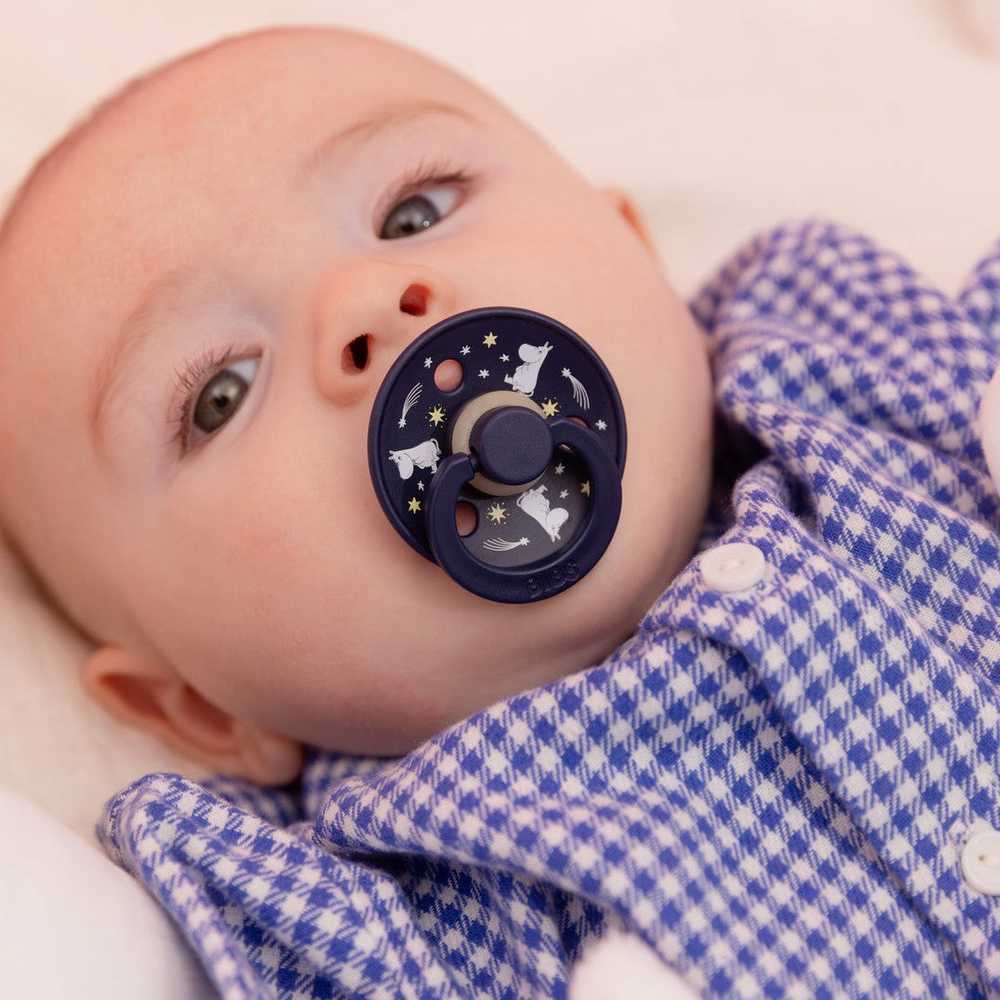 Mam Baby BIBS x MOOMIN čiulptukų rinkinys 2 dydis (6 - 18 mėn.) Good night breeze mix
