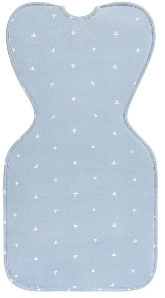 Love To Dream™ Swaddle Up™ bambukinės viskozės miegmaišis Boats Mist Mėlyna TOG 1.0, 1 etapas, S dydis