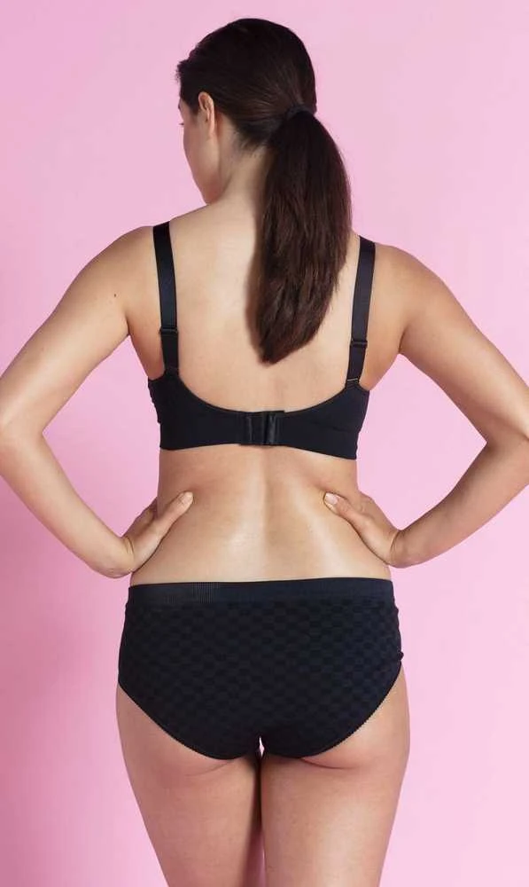 Carriwell besiūlė liemenėlė maitinančioms su įdėklais (juoda) / Padded Nursing