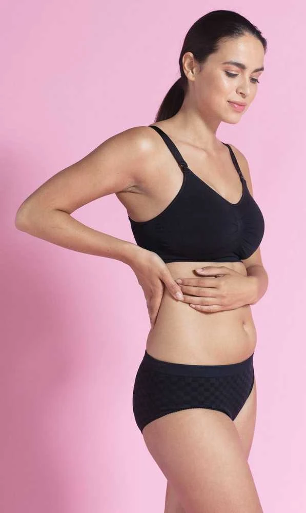Carriwell besiūlė liemenėlė maitinančioms su įdėklais (juoda) / Padded Nursing