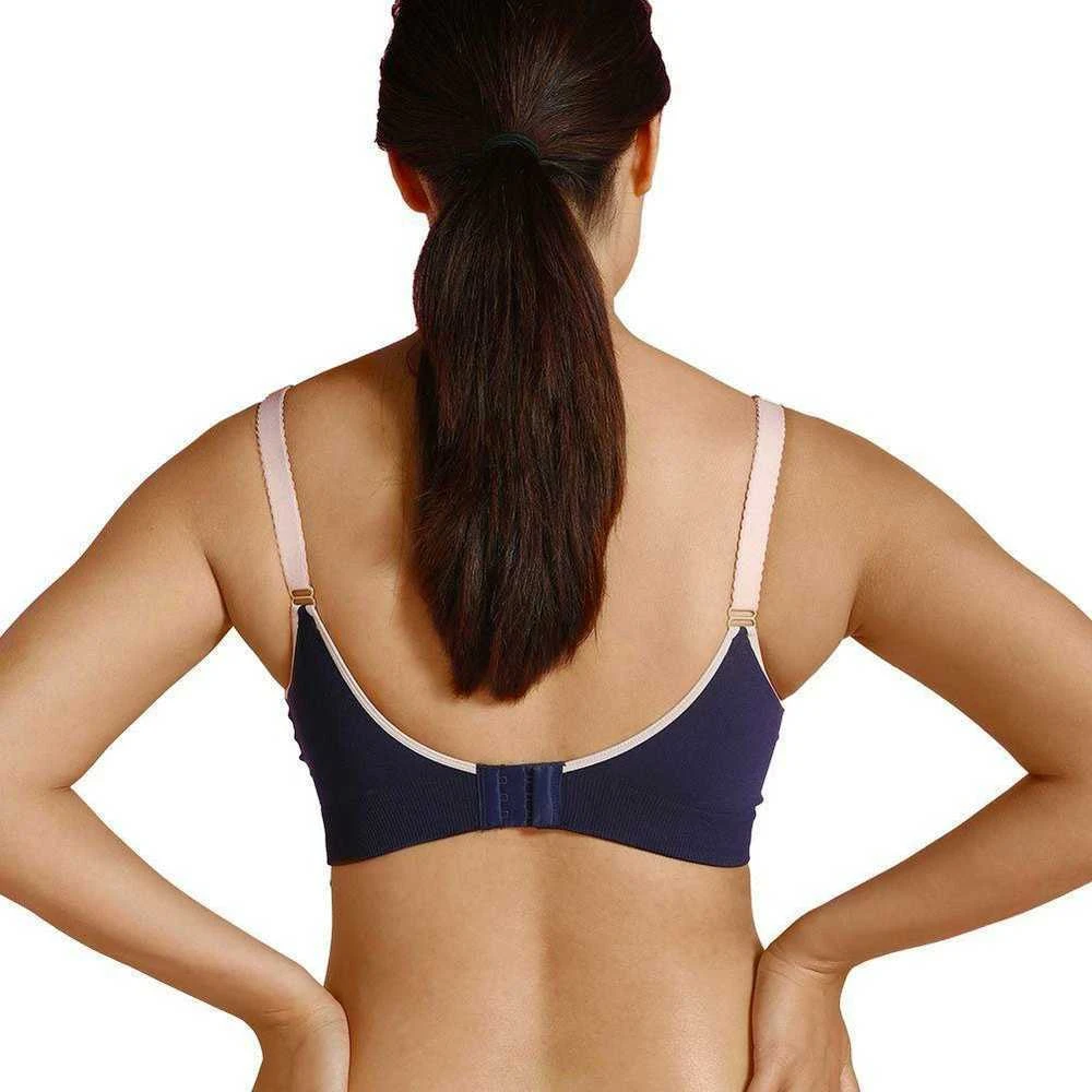 Carriwell besiūlė liemenėlė maitinančioms / Original Nursing Bra Mėlyna-Rožinė