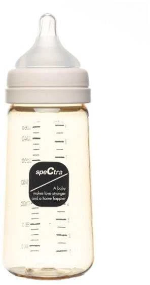 SPECTRA PPSU BUTELIUKAS, 260 ML, SU S DYDŽIO ŽINDUKU, CREAM VANILLA