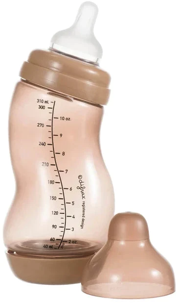 Difrax S-bottle Wide antikolikinis buteliukas su silikoniniu žinduku, 310 ml