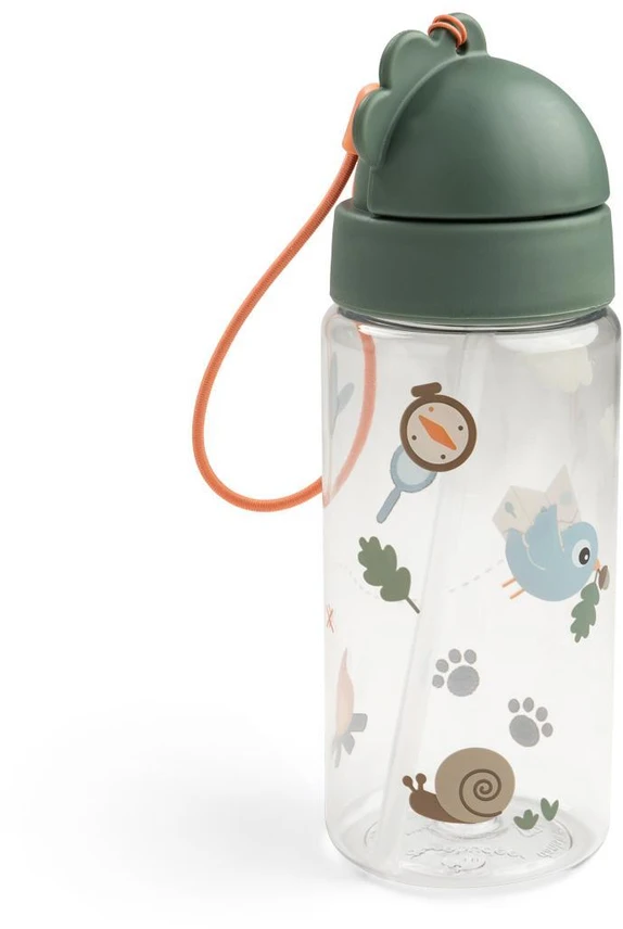 Done by Deer gertuvė su šiaudeliu Tiny Trails Žalias, 350 ml
