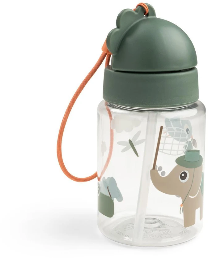 Done by Deer Baby Bottle 280 ml Tiny Trails Žalias