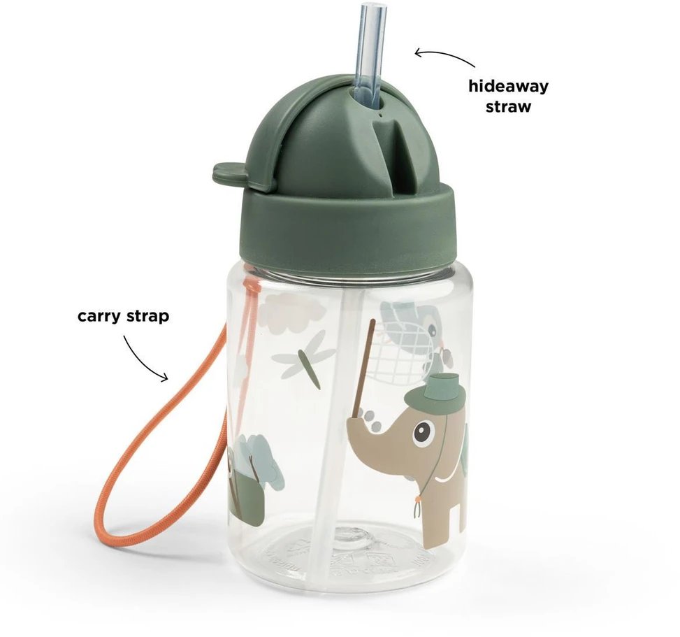 Done by Deer Baby Bottle 280 ml Tiny Trails Žalias