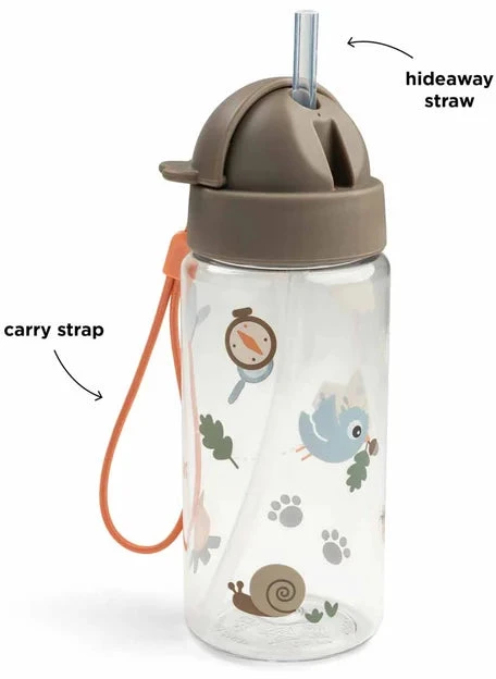 Done by Deer gertuvė su šiaudeliu Tiny Trails Sand, 350 ml