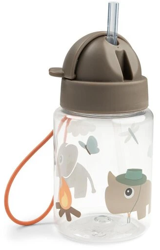 Done by Deer gertuvė su šiaudeliu Tiny Trails Sand, 280 ml
