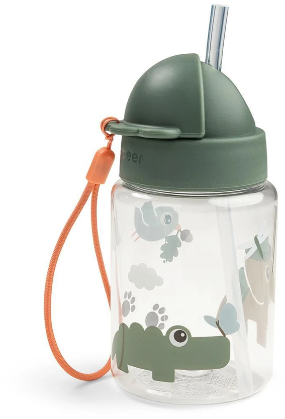 Done by Deer Baby Bottle 280 ml Tiny Trails Žalias