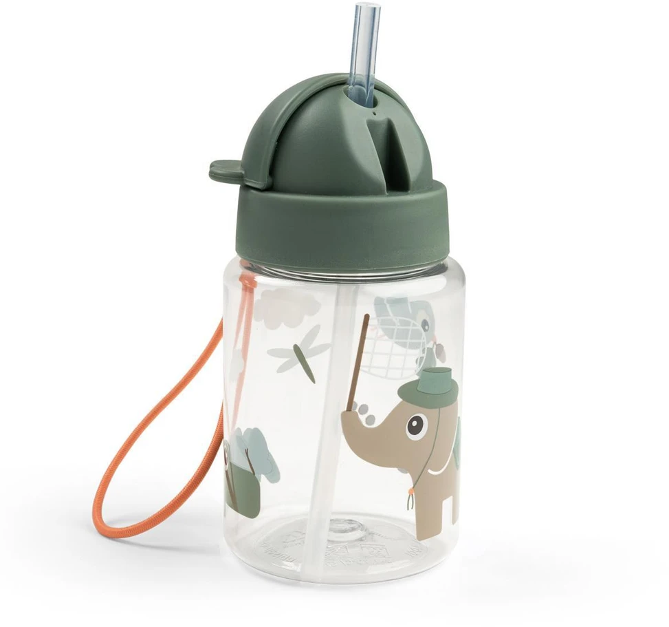 Done by Deer Baby Bottle 280 ml Tiny Trails Žalias
