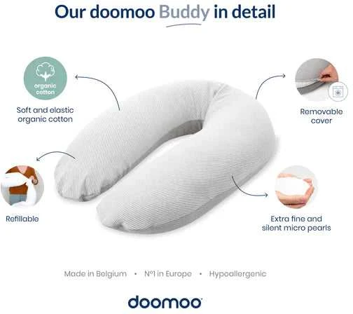 Babymoov Doomoo Buddy maitinimo ir nėštumo pagalvė Tetra Jersey Žalias