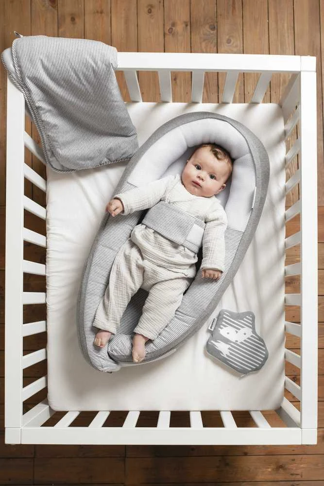 Doomoo kūdikio lizdelis (naujagimio gultukas) "Cocoon Classic Pilkas"