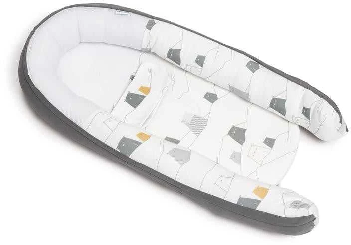 Doomoo kūdikio lizdelis (naujagimio gultukas) "Cocoon Bear Pilkas"