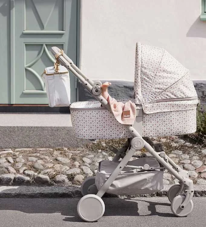 Elodie Details universalus vežimėlio krepšys vaiko daiktams Creamy Baltas