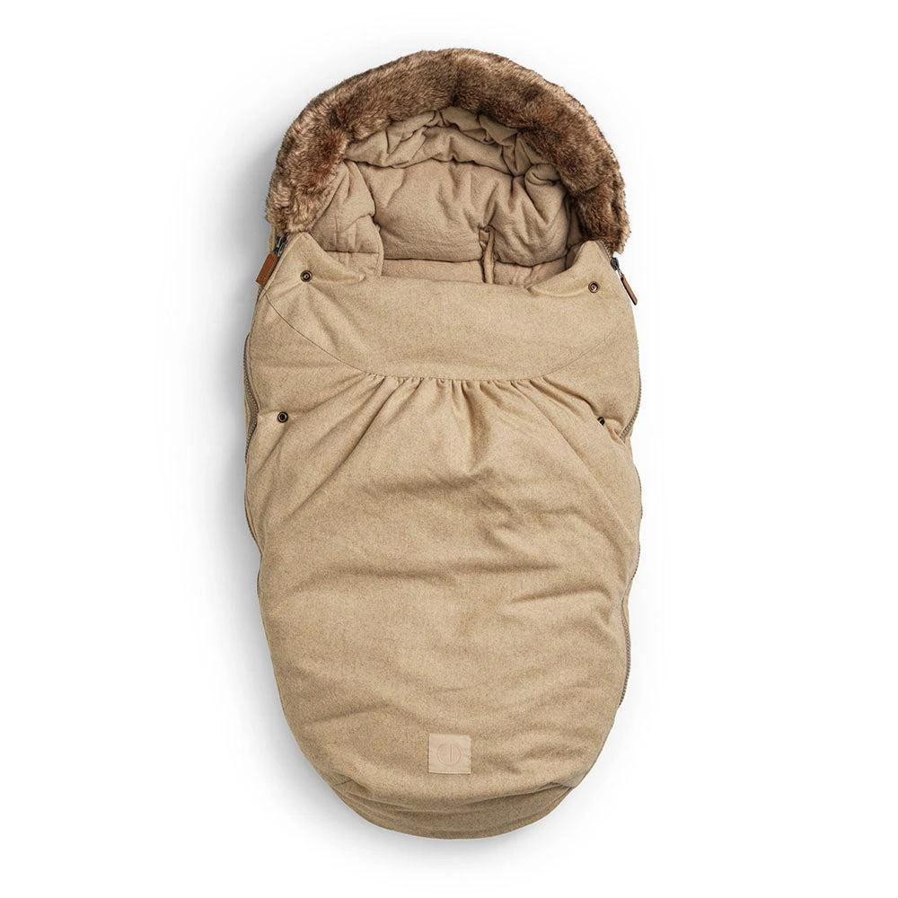 Elodie Details vilnonis žieminis vokelis kūdikiui Pure Khaki rusvai gelsvas