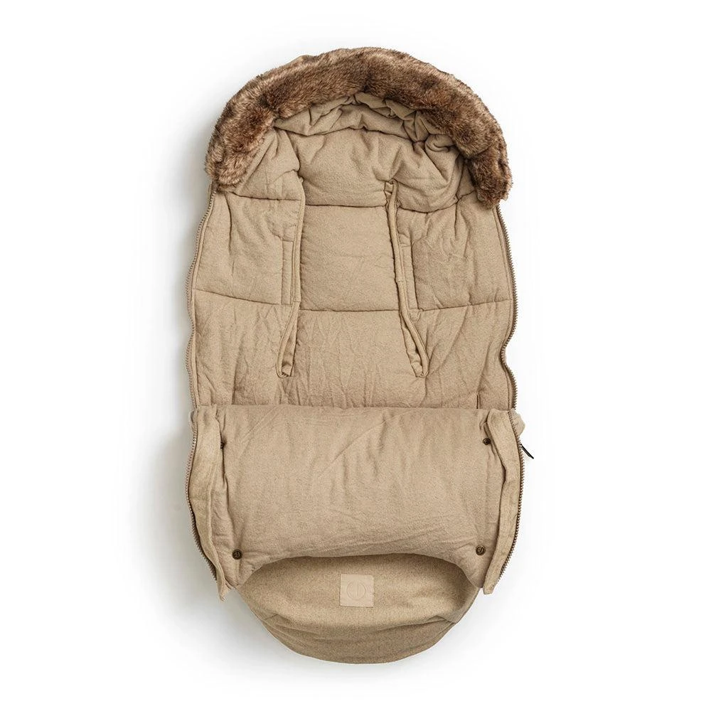 Elodie Details vilnonis žieminis vokelis kūdikiui Pure Khaki rusvai gelsvas