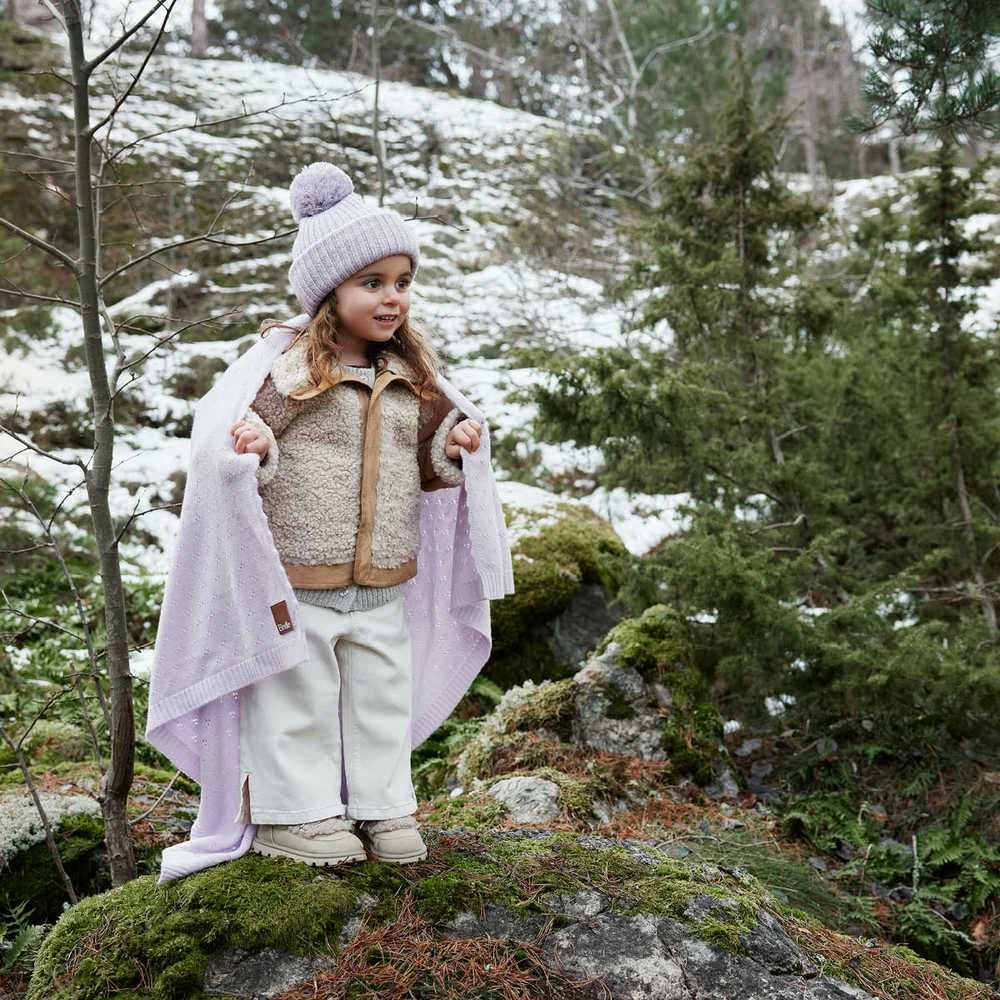 Elodie Details žieminė vilnos kepurė Wool Beanie Lavender Love