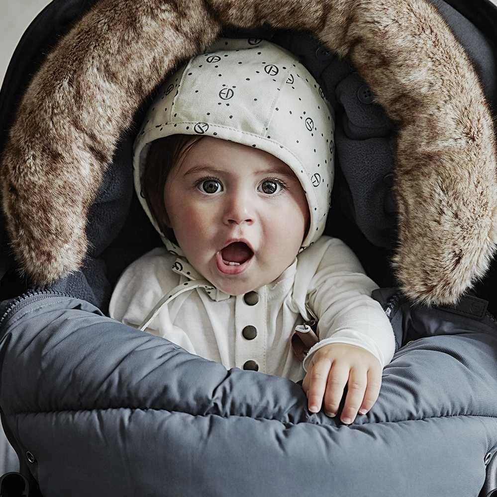 Elodie Details - universalus miegmaišis vaikiškam vežimėliui | Wool Pure Khaki
