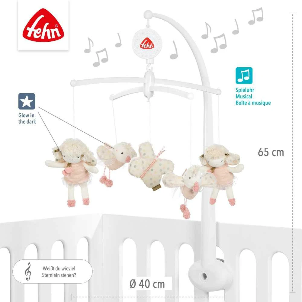 Fehn muzikinė karuselė šviečianti tamsoje LAND Rožinė