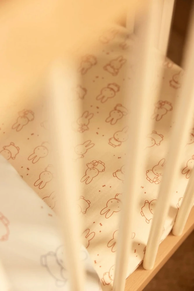 Jollein jersey paklodė su guma Miffy Moments - Light Terra