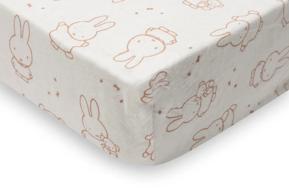 Jollein jersey paklodė su guma Miffy Moments - Light Terra