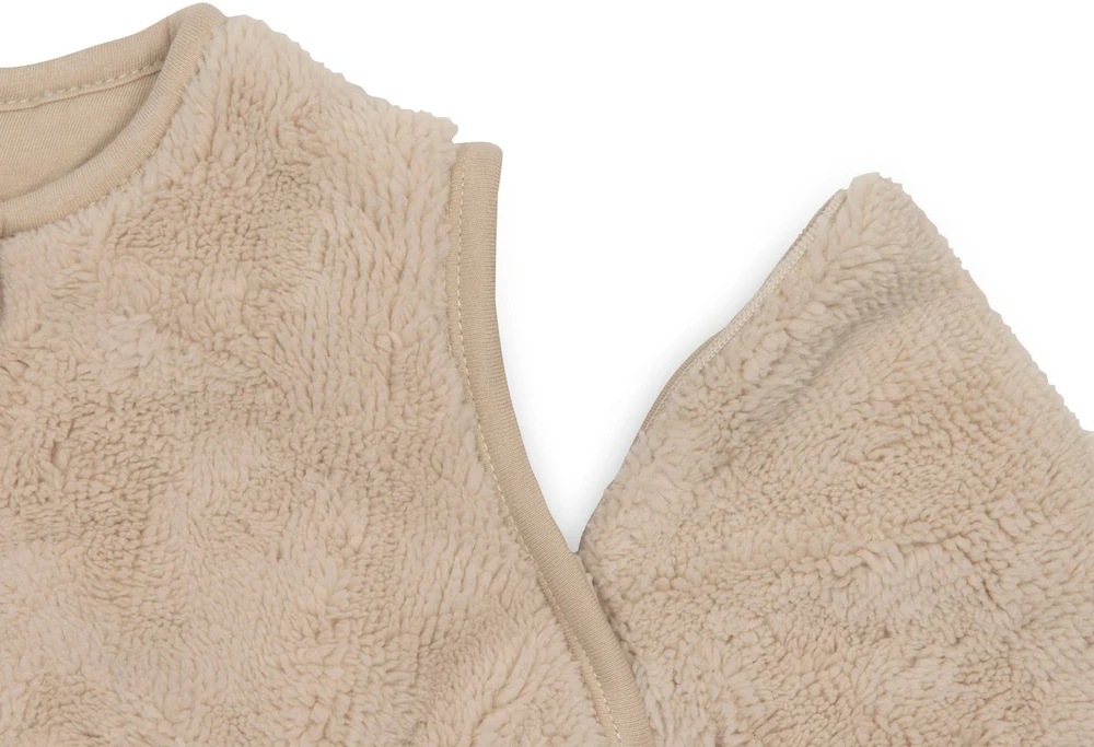 Jollein miegmaišis su nusegamomis rankovėmis 2.5–3.5 TOG Fluffy - Sand
