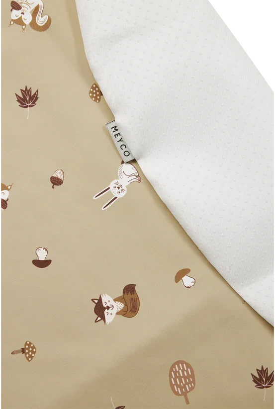 Meyco Baby apsauginis grindų kilimėlis po maitinimo kėdute Forest Animals Sand