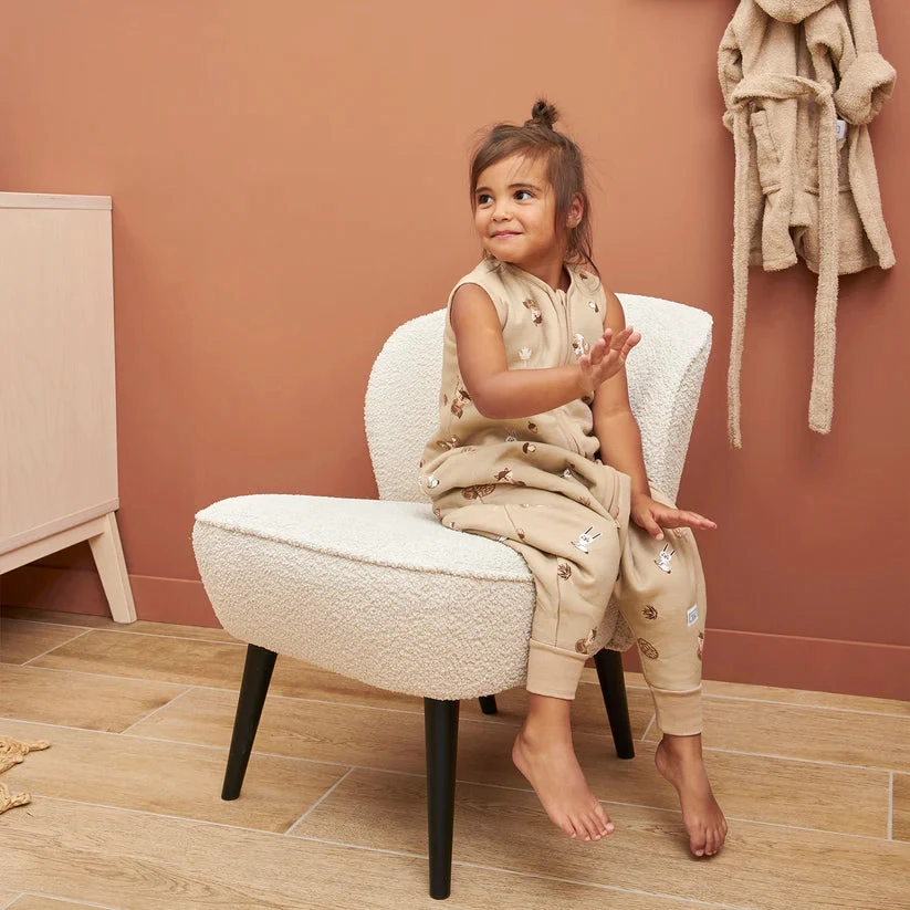Meyco Baby kūdikio miegmaišis su kojytėmis Forest Animals Sand – TOG 2.0