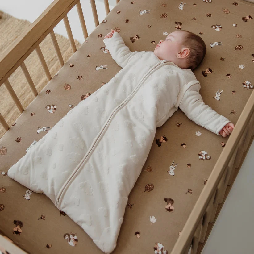 Meyco Baby kūdikio miegmaišis su nusegamomis rankovėmis Clouds Natural, TOG 3.0