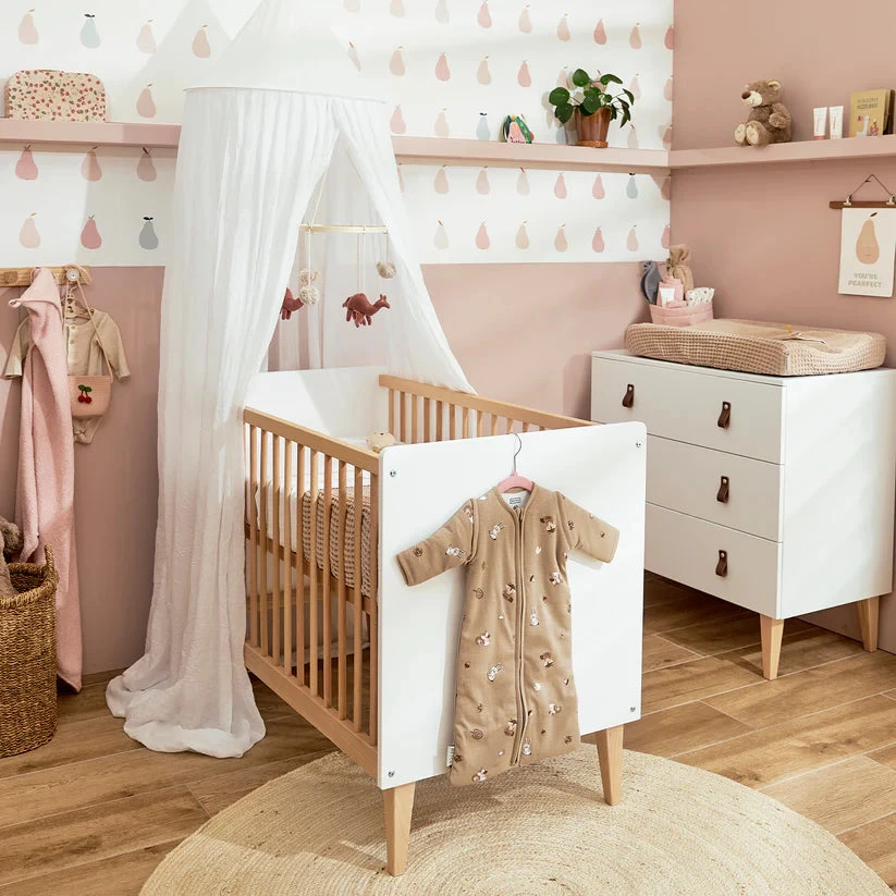 Meyco Baby kūdikio miegmaišis su nusegamomis rankovėmis Forest Animals Sand, TOG 2.5