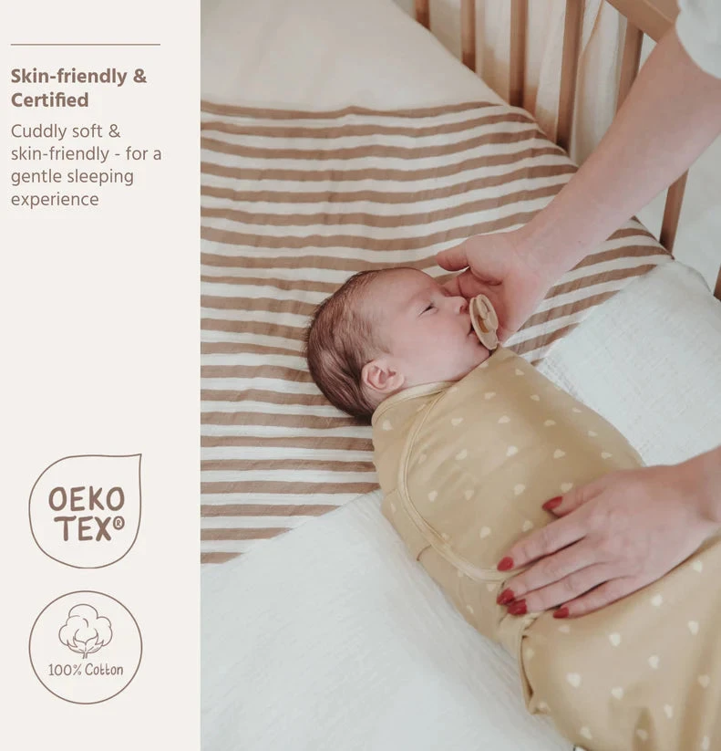 Meyco Baby kūdikio vystymo miegmaišis 0–3 mėn., Baltas – TOG 1.0