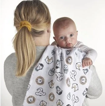 Meyco Baby muslino vystyklų ir šluosčių komplektas Animal Multicolour, 9 vnt.