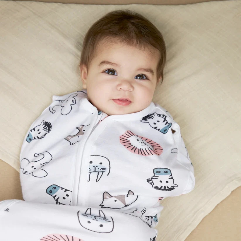 Meyco Baby naujagimio miegmaišis-kokonas Animal Multicolour, TOG 0.3