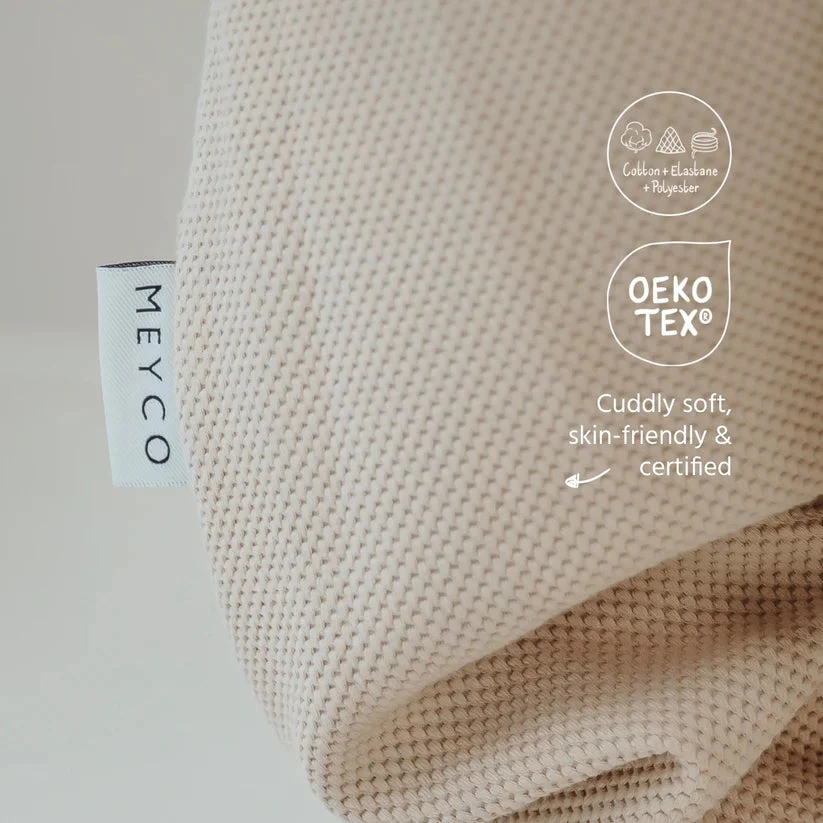 Meyco Baby Studio kūdikio miegmaišis su kojytėmis Classic Sand, TOG 1.0