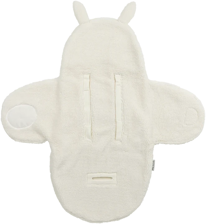 Meyco Baby Teddy automobilinės kėdutės vokelis kūdikiui Rabbit Natural