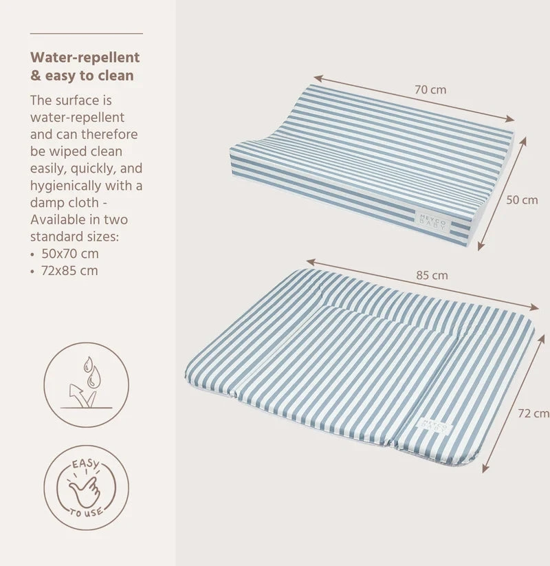 Meyco Baby vystymo lenta Fat Stripe Jeans Mėlyna, 50 × 70 cm
