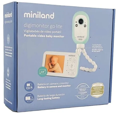Miniland Digimonitor Go Lite belaidė video auklė su 2,8" ekranu