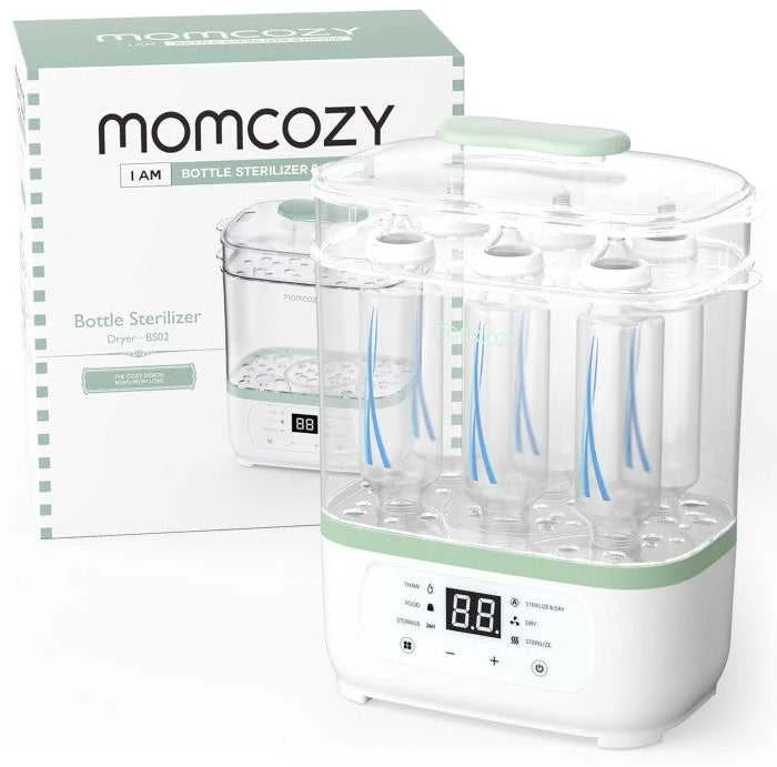 Elektrinis garų buteliukų sterilizatorius kūdikiams Momcozy 8-in-1